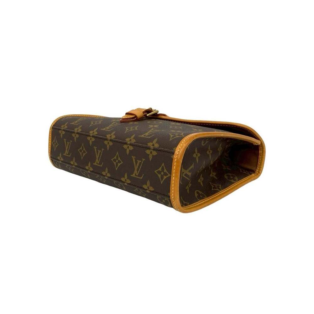 LOUIS VUITTON Authentic Brown Monogram Leather Shoulder Bag - Picture 8 of 10